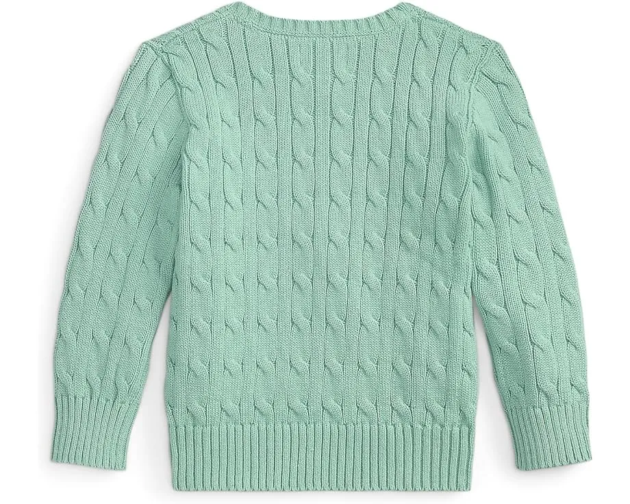 Детский свитер Polo Ralph Lauren Kids с жаккардовым узором и вышитым пони