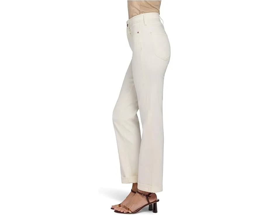 Джинсы NYDJ прямого кроя с тройной строчкой в цвете Vintage White