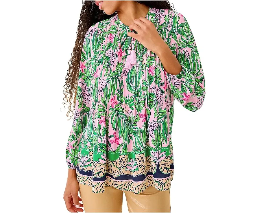 Туника Lilly Pulitzer Marilina с длинным рукавом и завязками
