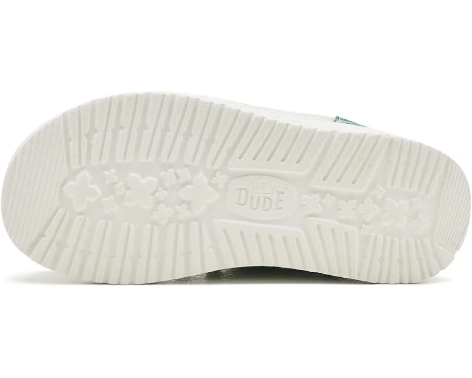 Детские слипоны Hey Dude Kids Wally Funk Prep Plaid с клетчатым верхом и мягкой стелькой