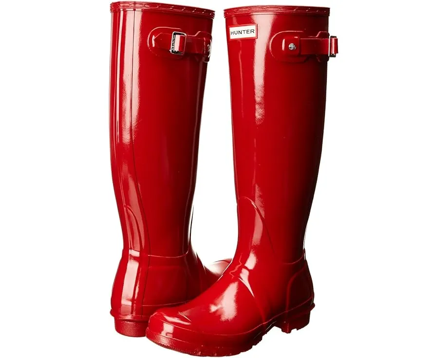 Высокие глянцевые резиновые сапоги Hunter Original Tall Gloss