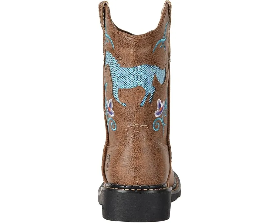 Детские сапожки Roper Kids Horse Flowers с вышивкой и шипами
