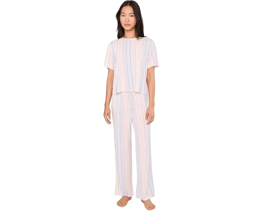 HONEYDEW пижамный комплект из футболки и широких брюк с манжетами