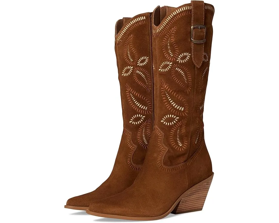 Высокие сапоги Seychelles Country Star из замши с вышивкой в ковбойском стиле