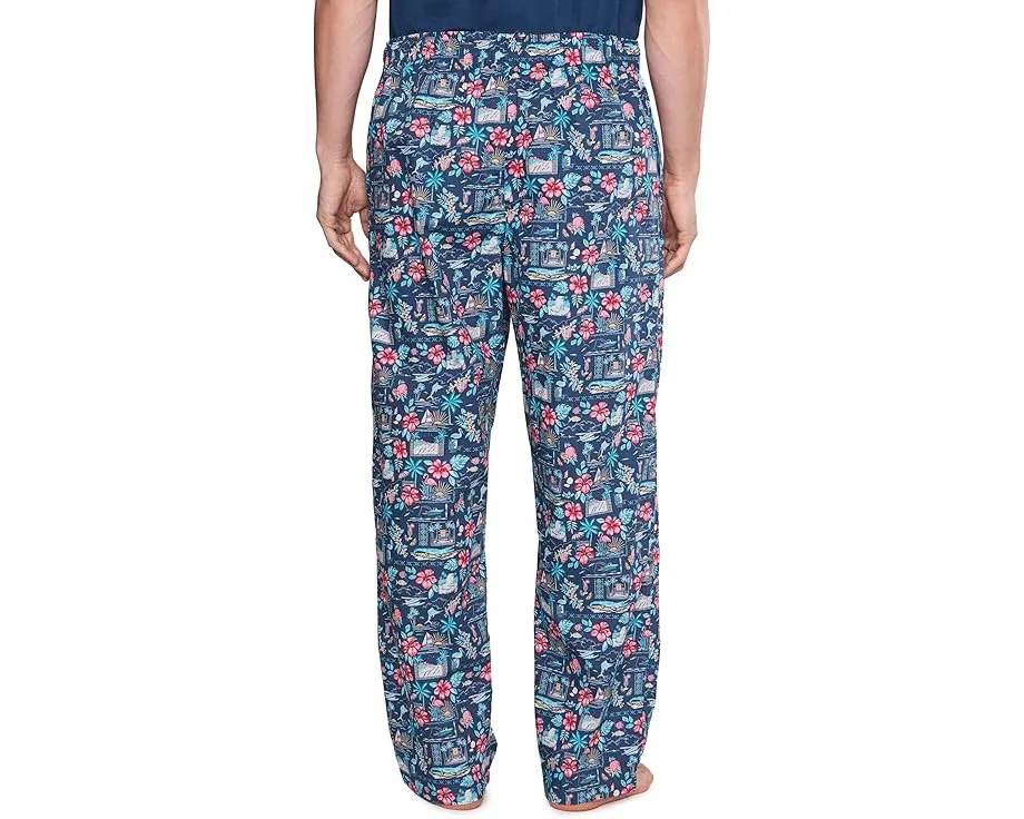 Пижамные штаны Tommy Bahama из хлопка с принтом и карманами