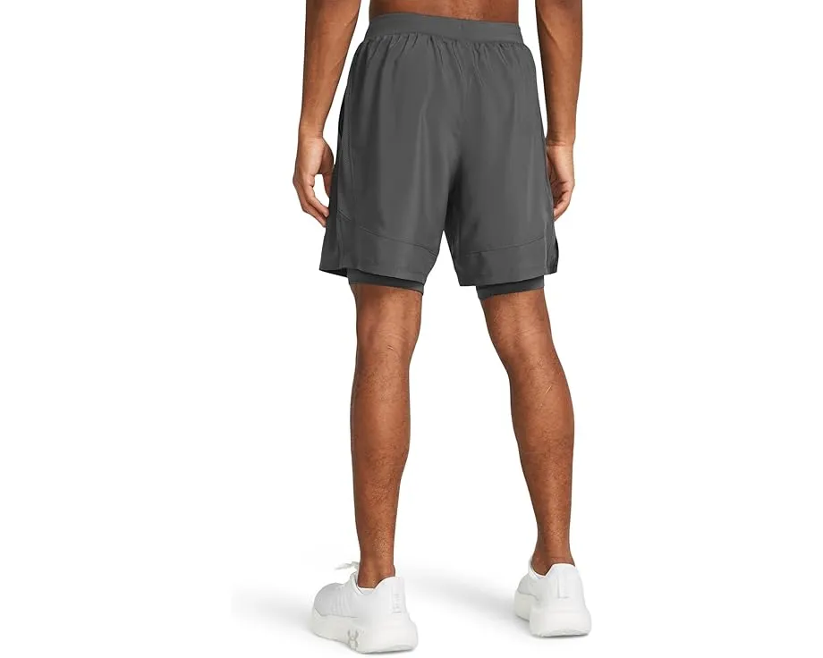 Under Armour Launch Run 7" 2-in-1 Shorts с компрессионным слоем