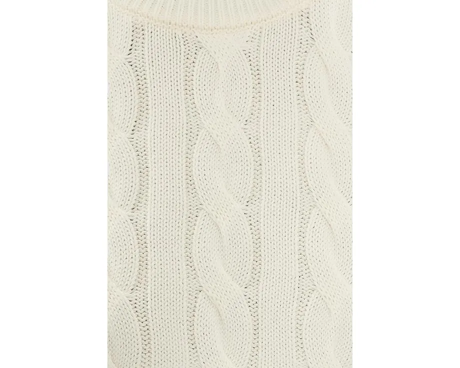 Свитер 525 america Sky Cable Crew Neck Pullover с рельефным узором и короткими рукавами