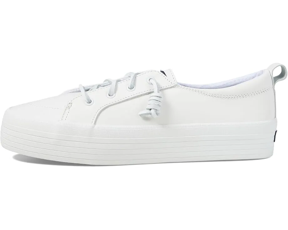 Кроссовки Sperry Crest Vibe Triple Leather на высокой платформе