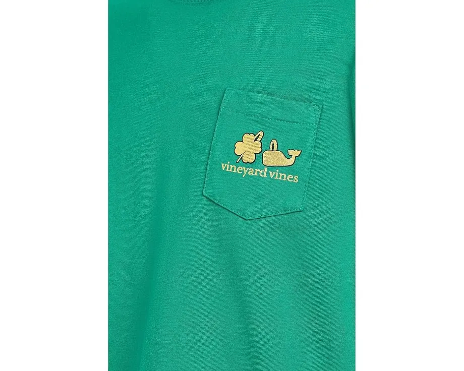 Детская футболка Vineyard Vines с длинным рукавом и карманом