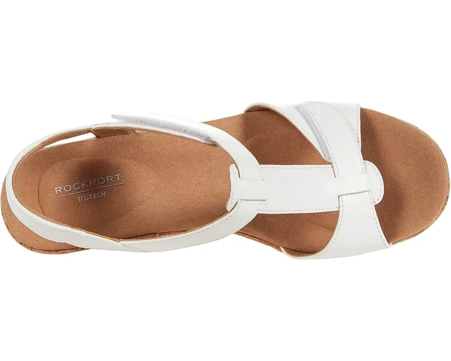 Босоножки Rockport Blanca на платформе с T-образной перемычкой и застежкой велкро