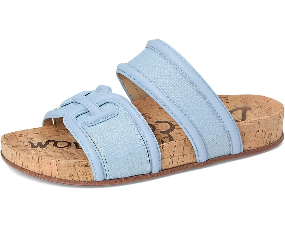 Сандалии Sam Edelman Rowan с плетеными двойными ремешками и массивной окантовкой