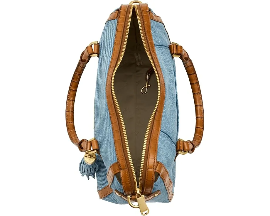 Сумка Brahmin Micaela из кожи с ремнем через плечо и карманом для телефона