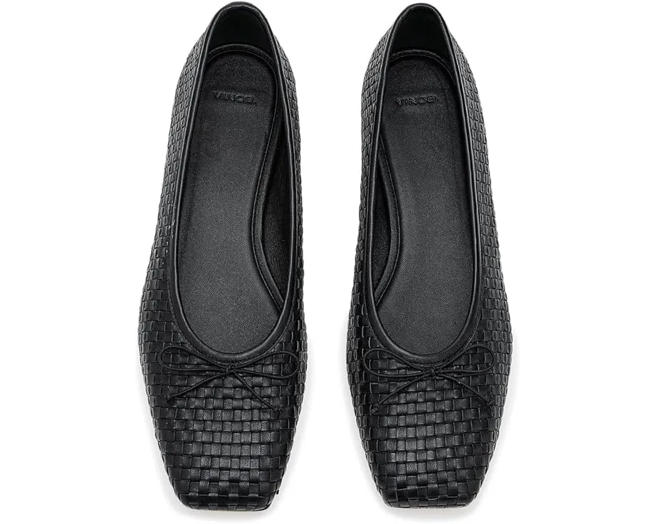 Балетки Vince Darla с плетеным верхом и квадратным носком