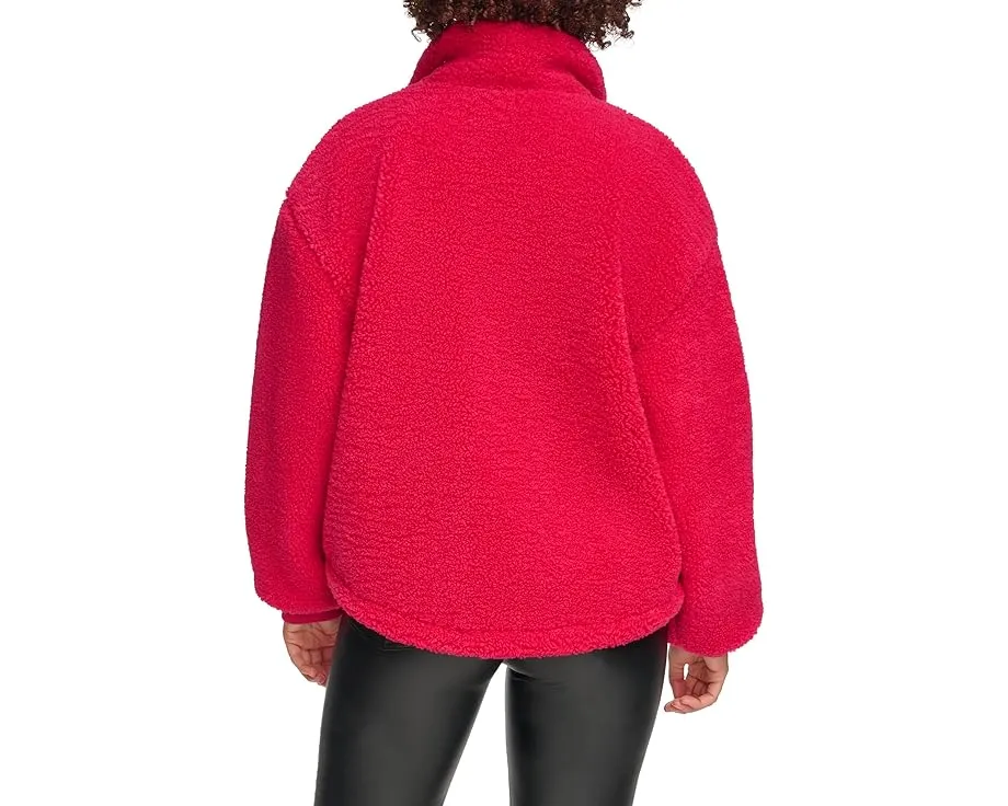 Куртка Levi's Teddy Sherpa из полиэстера с капюшоном и карманами