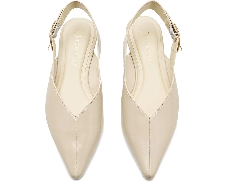 Балетки Journee Collection Jacqueline с острым носком и регулируемым ремешком