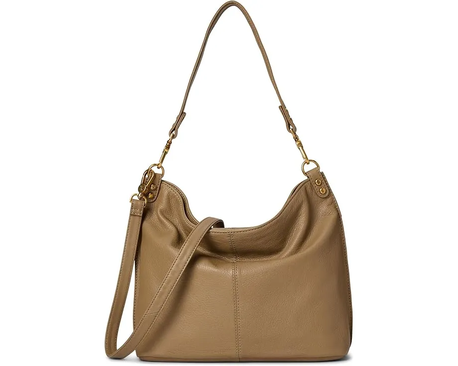 Сумка через плечо Pier из полированной кожи с регулируемым ремнем HOBO