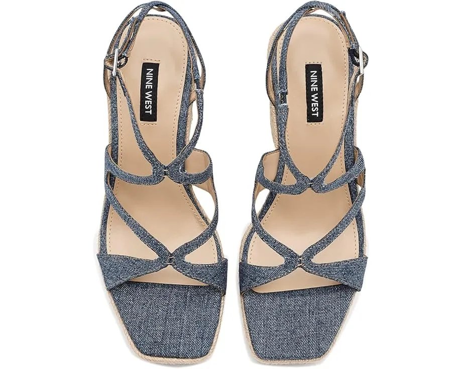 Босоножки Nine West Adriane на танкетке с открытым мысом