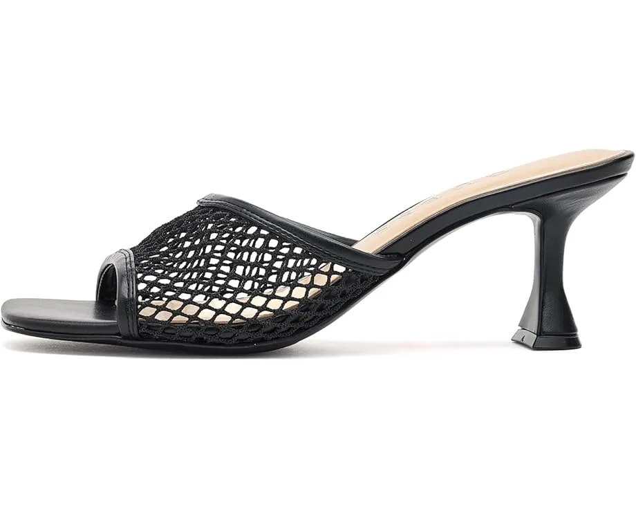 Сандалии Kebba на каблуке с сетчатыми ремешками и расклешенным каблуком GUESS