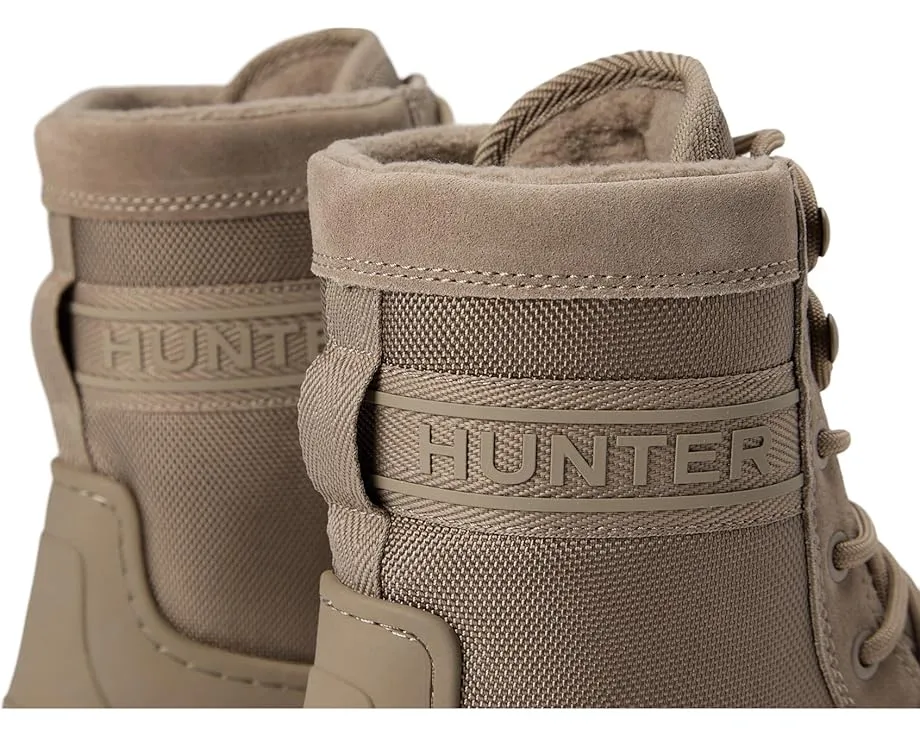 Водонепроницаемые ботинки Hunter London средней высоты на шнуровке