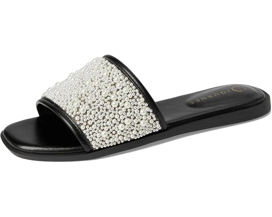 Сандалии Precly с жемчужным ремешком и открытым носком