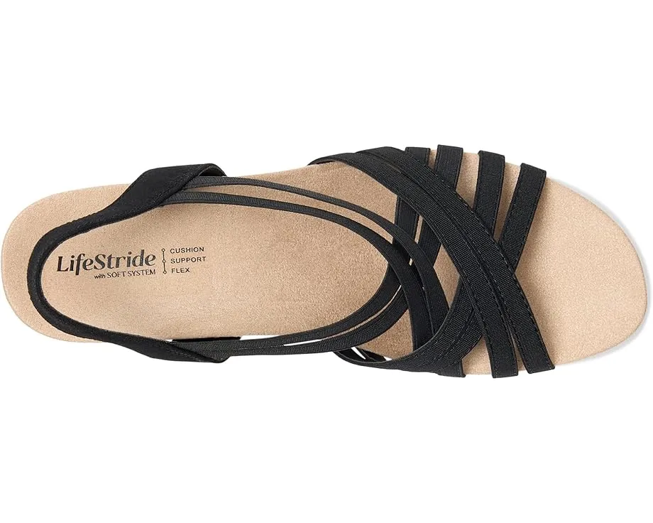 Босоножки LifeStride Mallory Strappy Wedge Sandals на платформе с эластичными бретелями