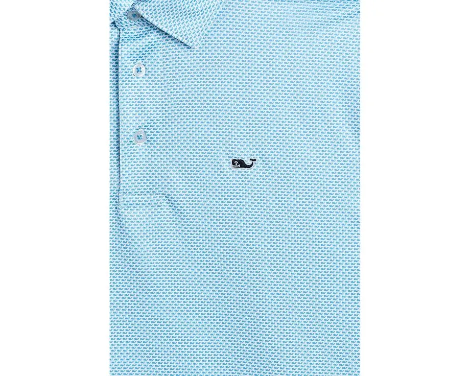 Vineyard Vines поло Printed Sankaty для детей с защитой UPF50+