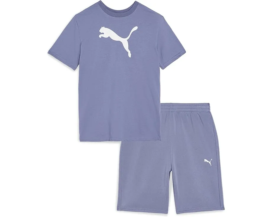Puma Детский комплект из футболки Big Cat и флисовых шорт