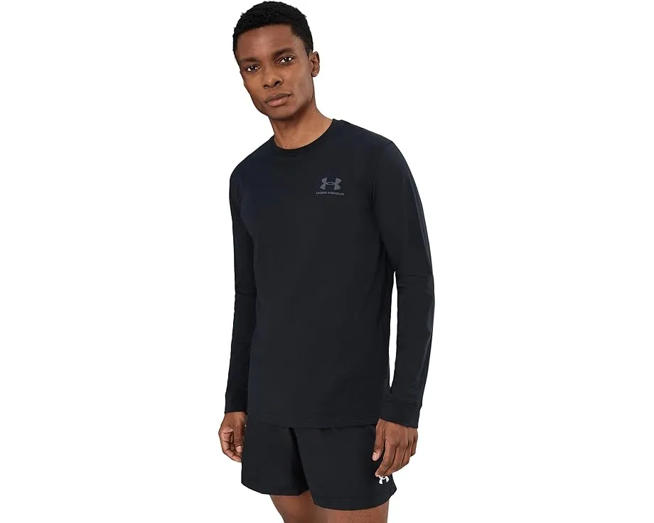 Лонгслив Under Armour Sportstyle с принтом на груди и технологией Charged Cotton