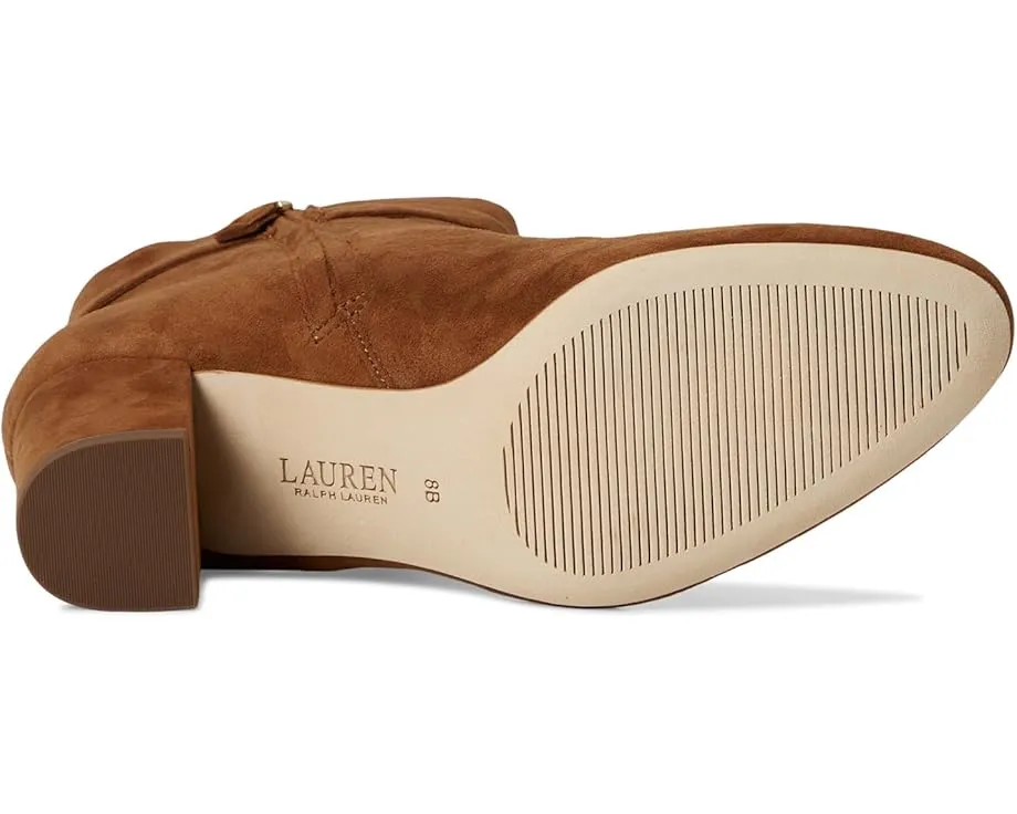 Ботильоны Kellie на каблуке из замши с ремешком на щиколотке от Lauren Ralph Lauren