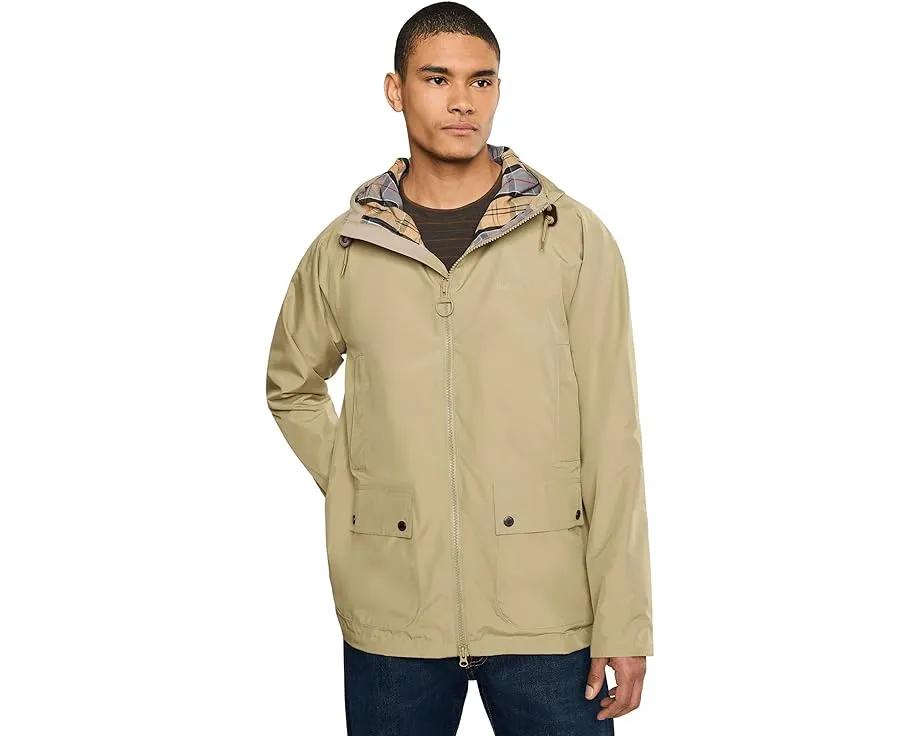 Ветровка Barbour Hooded Domus Waterproof с капюшоном в клетку и водоотталкивающей мембраной
