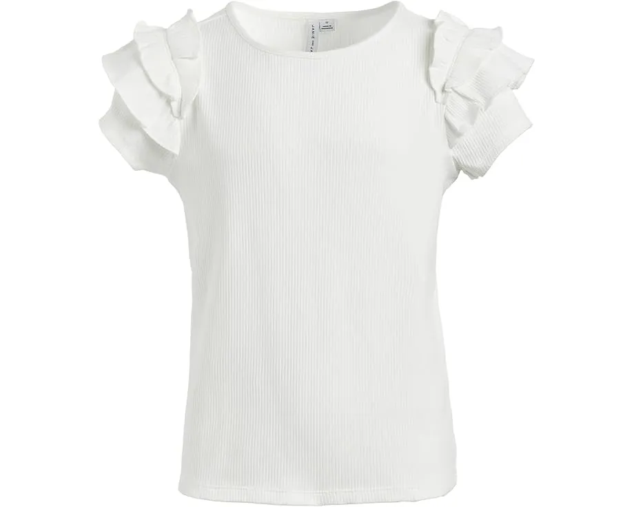 Блузка с рукавами из пике Janie and Jack с рюшами