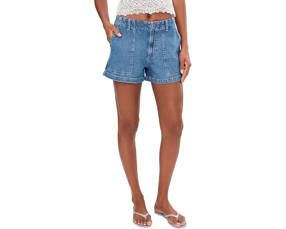 Шорты утилитарные AG Jeans Analeigh завышенной посадки с накладными карманами