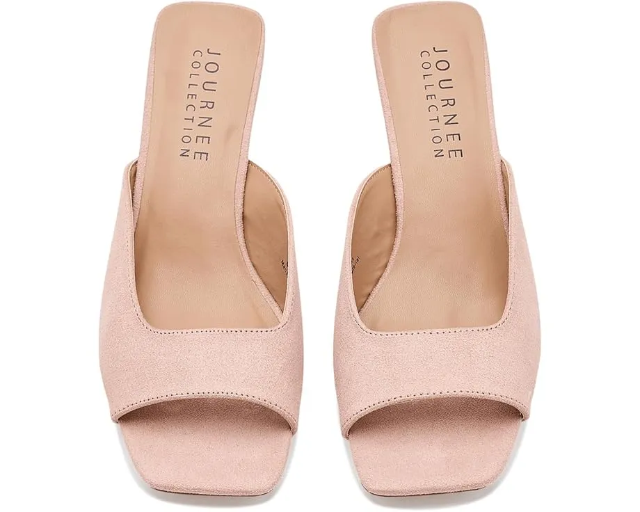 Туфли Journee Collection Larna на низком каблуке с открытым носком