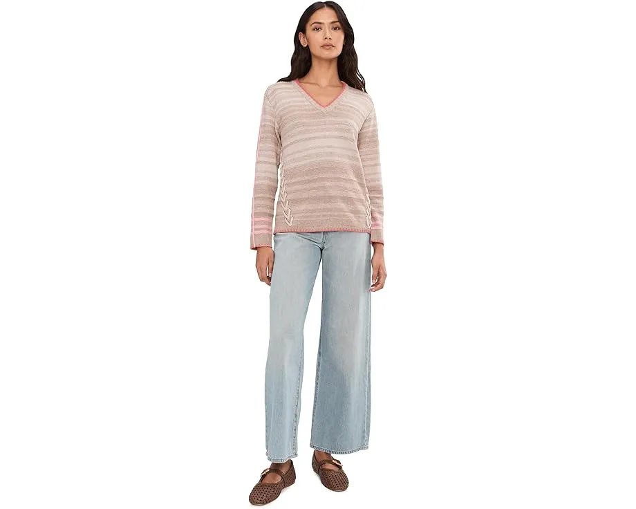 Свитер NIC+ZOE Stitched Layers со строчкой и полосками из переработанного полиэстера