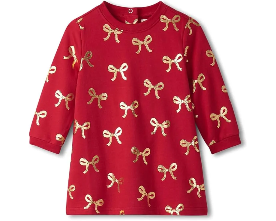 Платье Hatley Kids с фольгированным принтом и застежкой на кнопки сзади