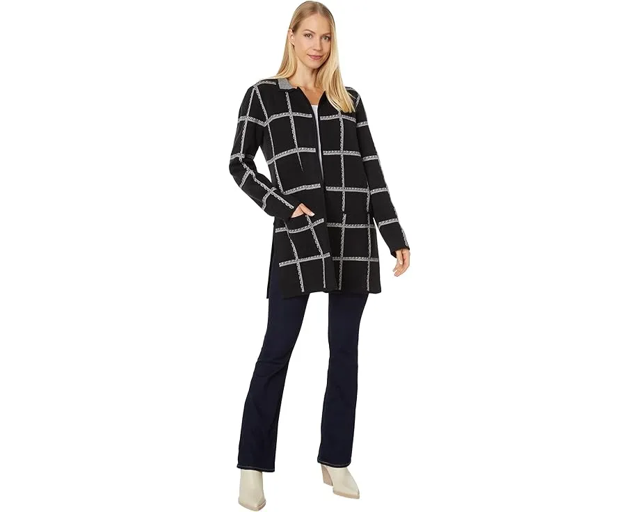 Кардиган Hatley Sweater Blazer в клетку с накладными карманами