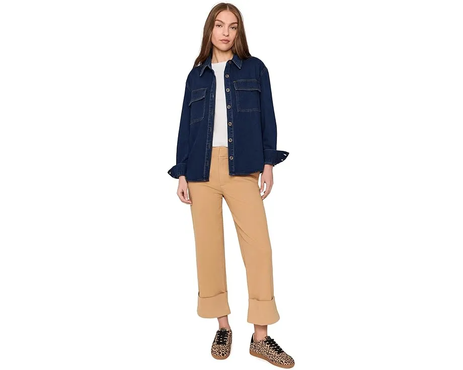 Рубашка KUT from the Kloth Channing с длинным рукавом и контрастной строчкой