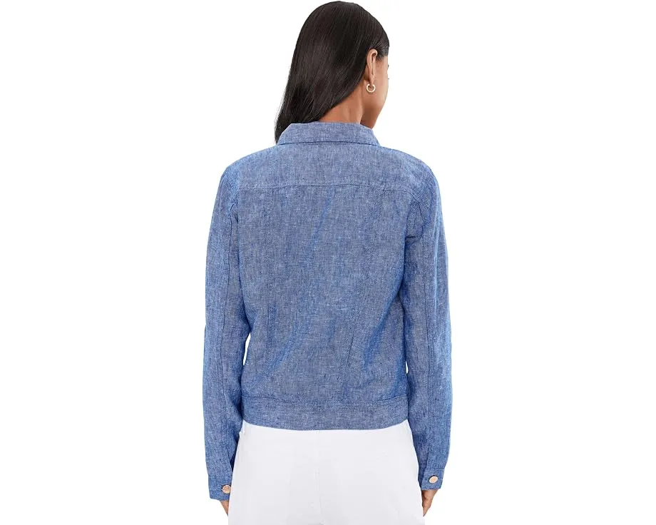 Льняная куртка Lilly Pulitzer Seaspray с длинным рукавом из 100% льна