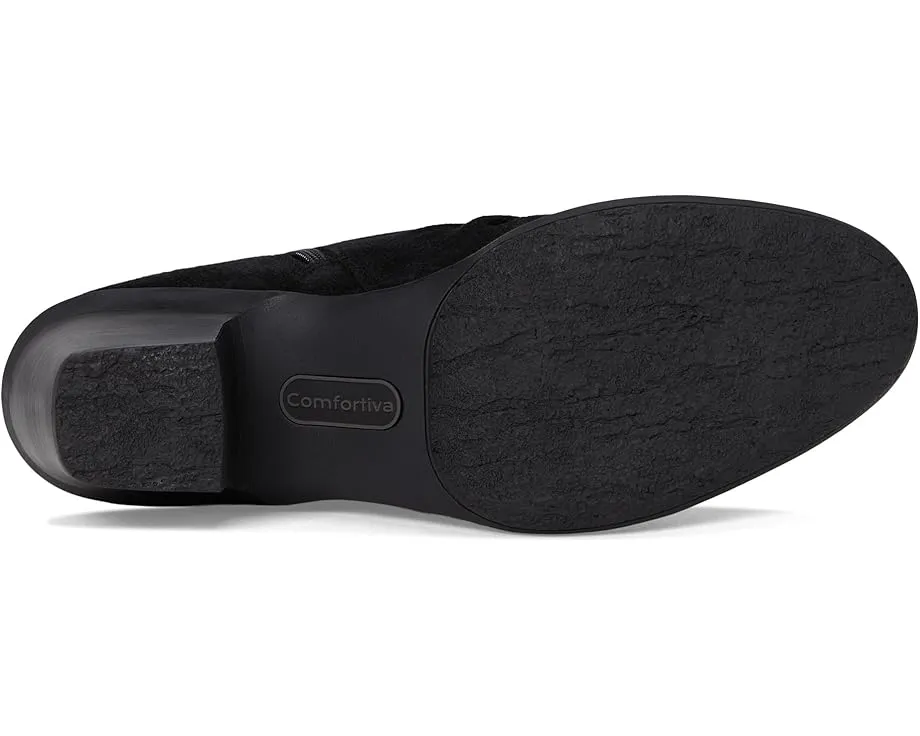 Ботильоны Comfortiva Brandy на устойчивом каблуке с водонепроницаемым верхом из замши