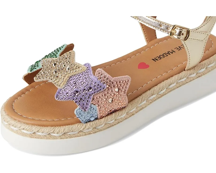 Сандалии Steve Madden Kids Gems на платформе с ремешком и звёздами