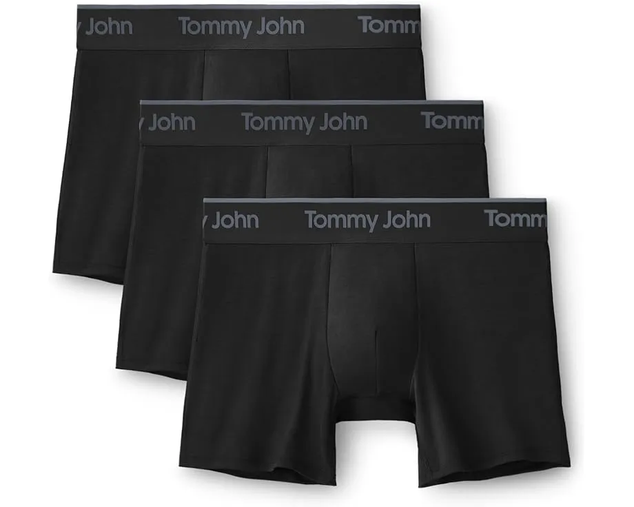 Tommy John Second Skin Modal 4 дюйма (10.16 см) боксеры 3 шт из роскошной ткани