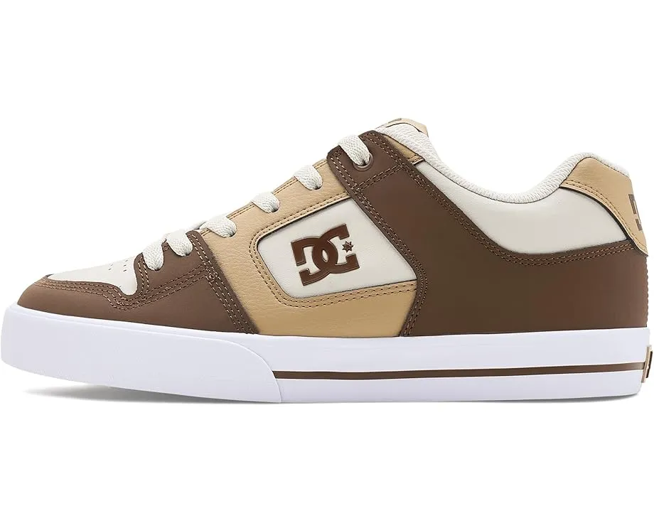 Кроссовки DC Pure из кожи с круглым носком и резиновой подошвой