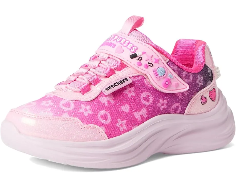 Детские кроссовки SKECHERS KIDS Power Jams 2.0 с подсветкой и сердечками