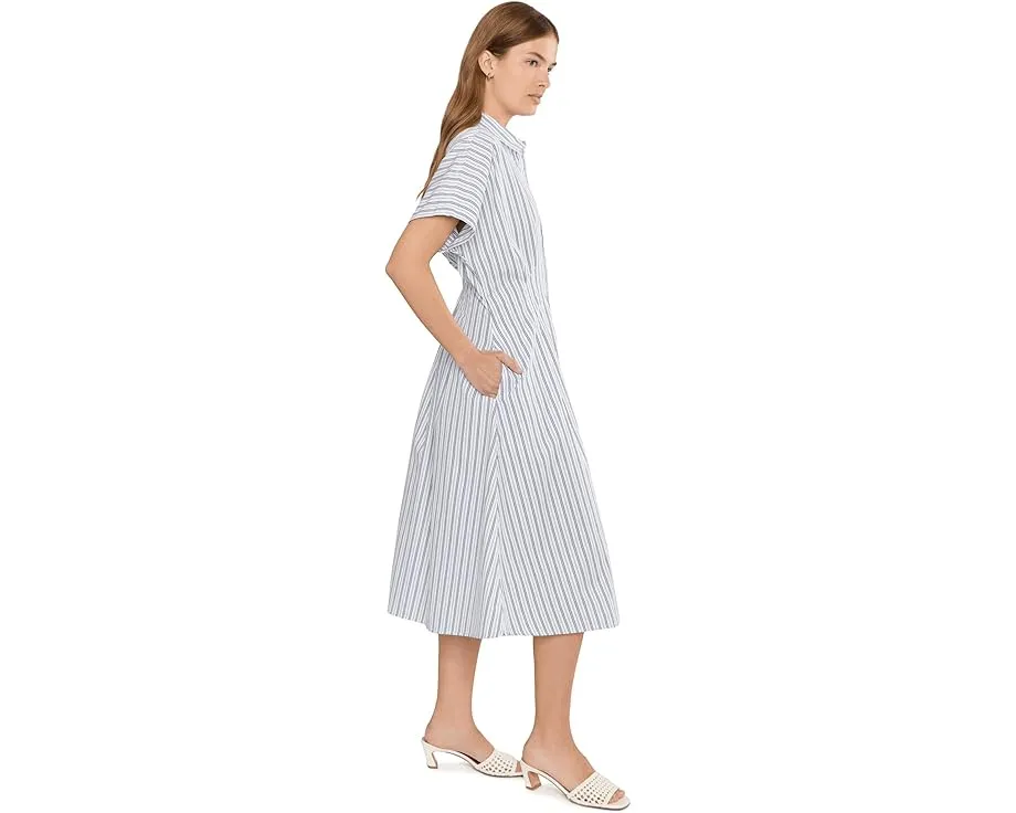 Платье-рубашка Petite Striped Pleated Broadcloth от Lauren Ralph Lauren