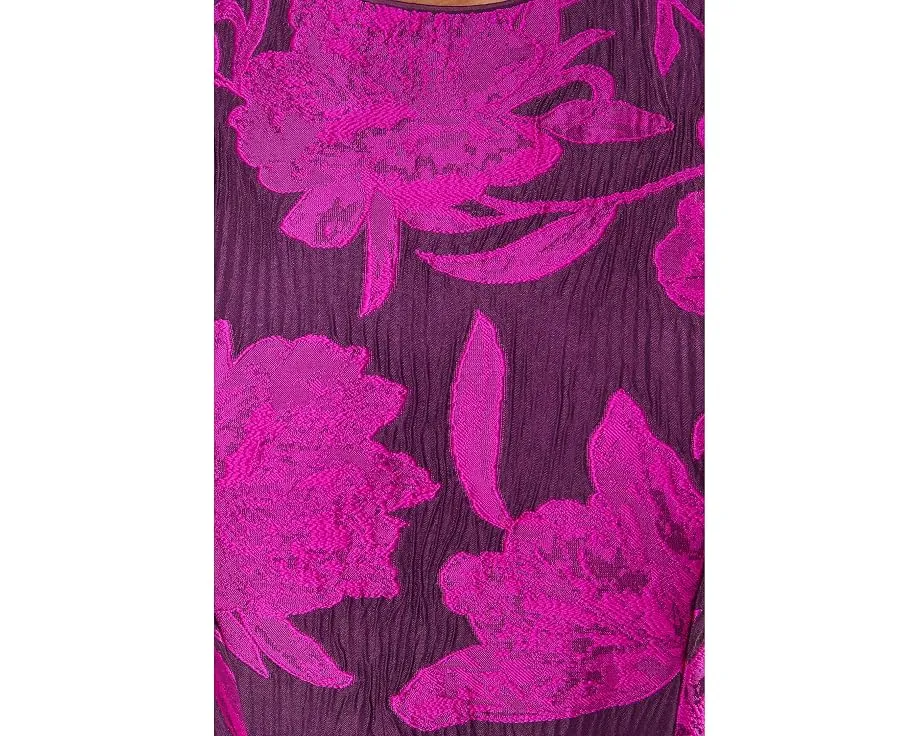 Короткое платье Jacquard Piping от Adrianna Papell с цветочным жаккардом
