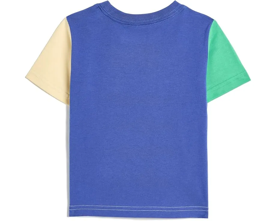 Футболка Polo Ralph Lauren Kids Color-Blocked из хлопкового джерси