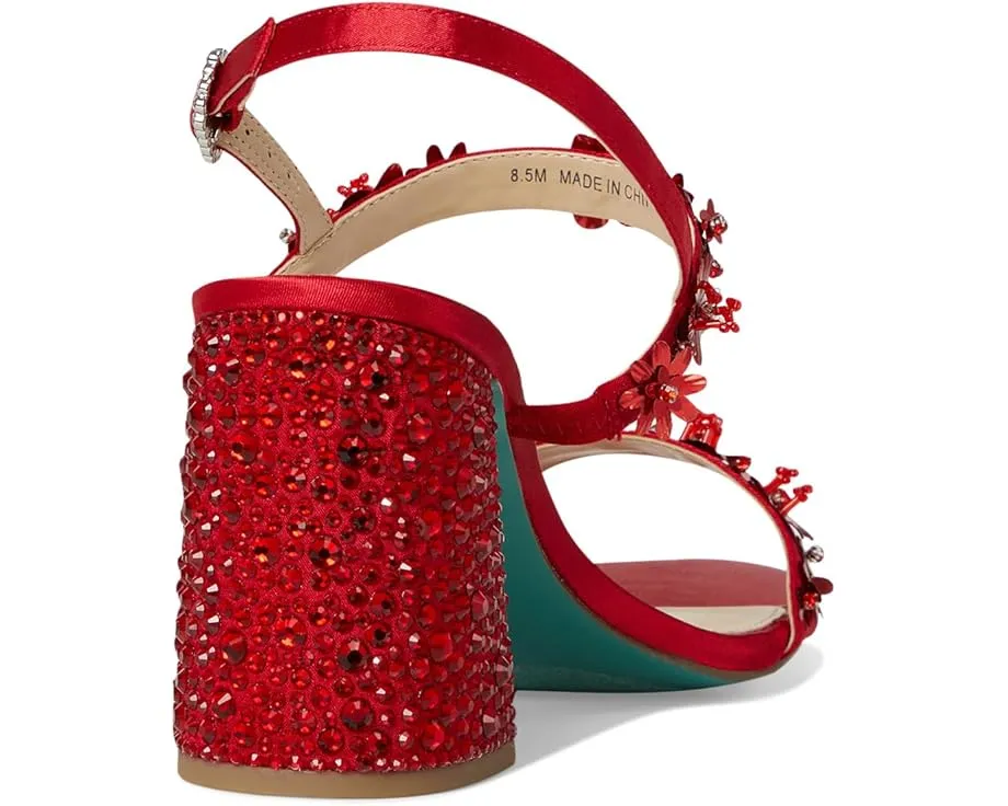 Босоножки на устойчивом каблуке Blue by Betsey Johnson Drue с ремешком и открытым носком