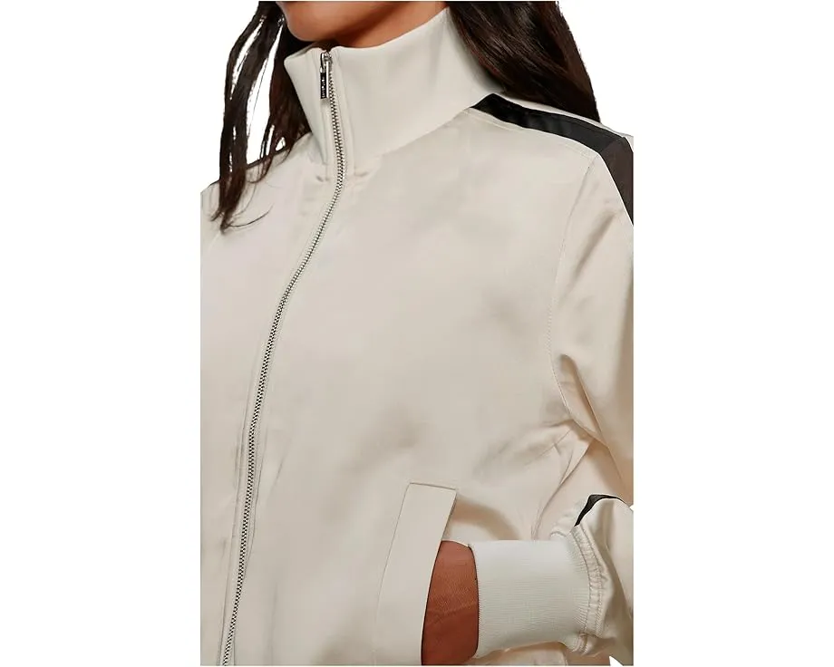 Куртка Sanctuary Satin Track с атласным блеском и спортивным кроем