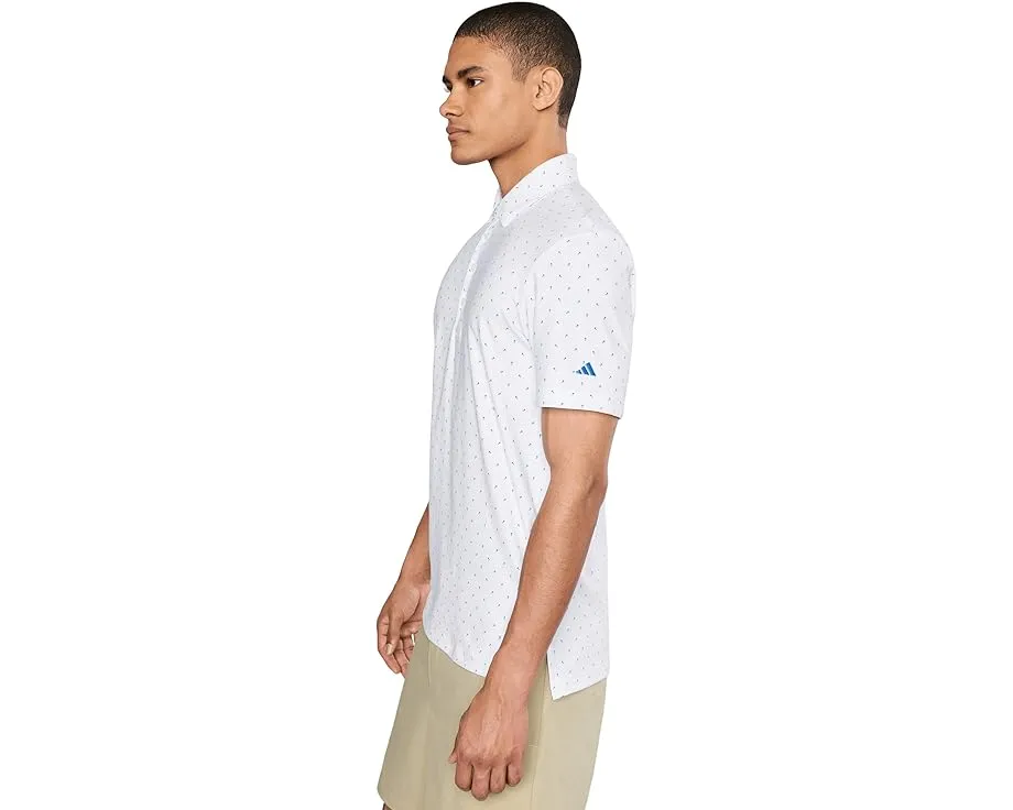 Polo футболка adidas Golf Ultimate365+ с микро-принтом и эластичной тканью