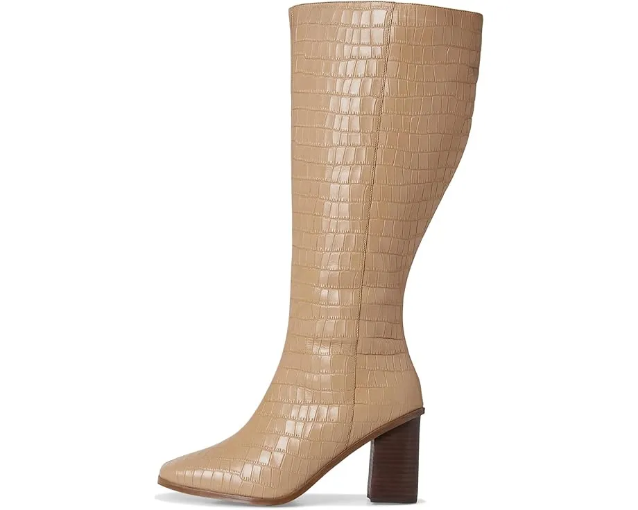 Ботильоны Journee Collection Tamori Extra Wide Calf с квадратным носком и широким голенищем